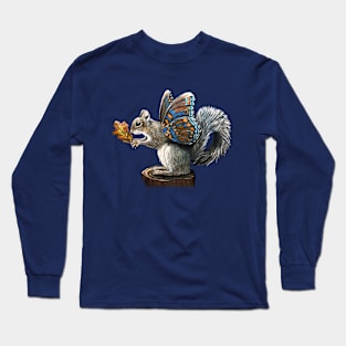 "Butterfly Squirrel" - Butterflown collection Long Sleeve T-Shirt